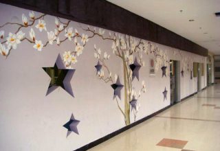 福田某公司的走廊墙绘