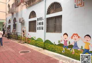 街道办外墙手绘壁画–宣传禁毒壁画–社区文化墙壁画